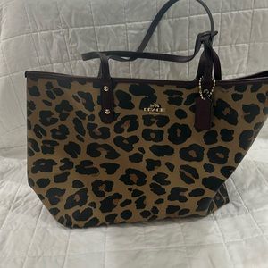 Coach reversible tote
